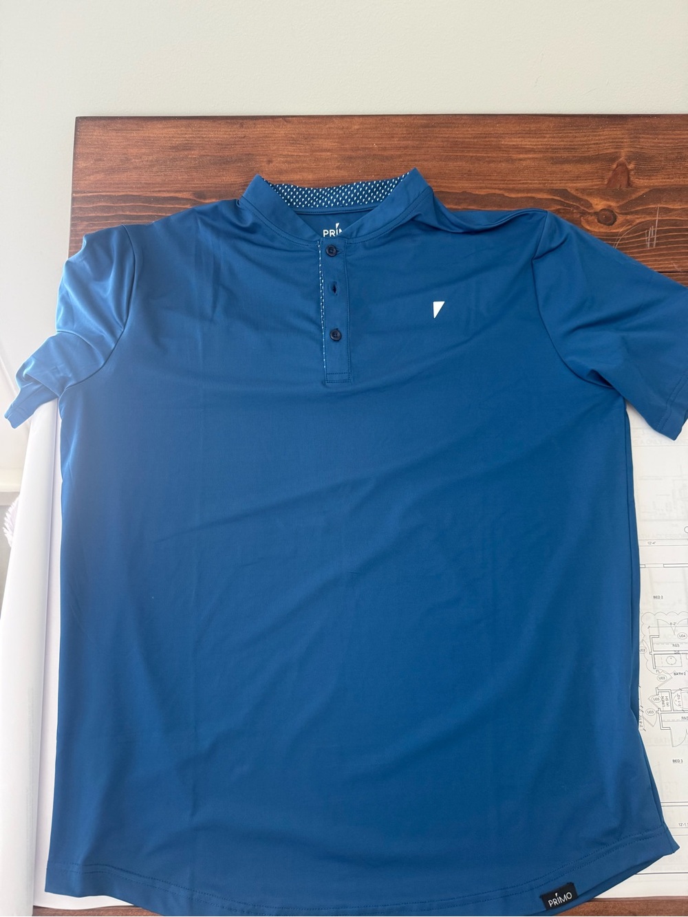 PRIMO Men's Navy Performance Polo with Subtle Logo